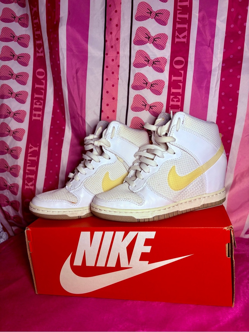Stylish Nike Wedged High-Top Sneakers